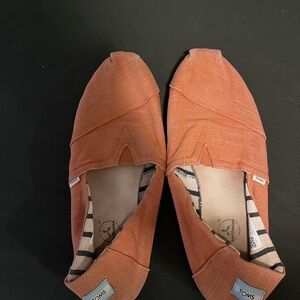 TOMS Coral Canvas Slip-Ons